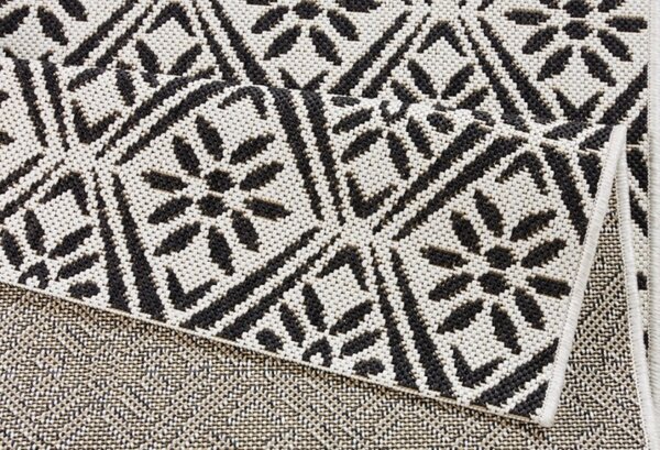 Zala Living Běhoun Soho 102801 Schwarz-Creme 80x200 cm - 80x200 cm