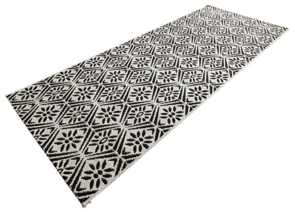 Zala Living Běhoun Soho 102801 Schwarz-Creme 80x200 cm - 80x200 cm