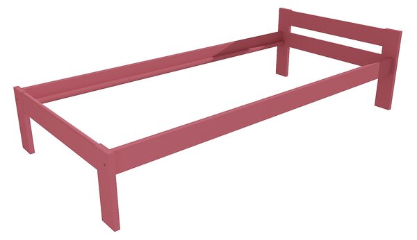 Vomaks Jednolůžková postel VMK006A Rozměr: 100 x 200 cm, Povrchová úprava: netransparentní barva růžová