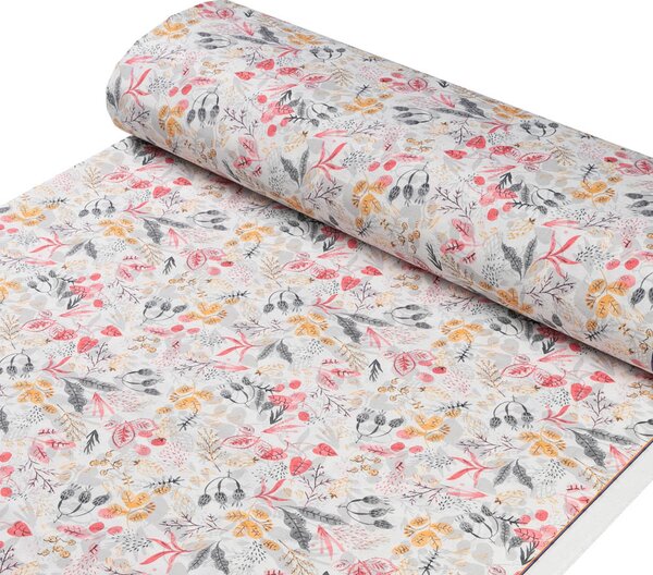 Biante Dekorační obdélníkový ubrus PML-087 Červeno-oranžové lístky 50x100 cm