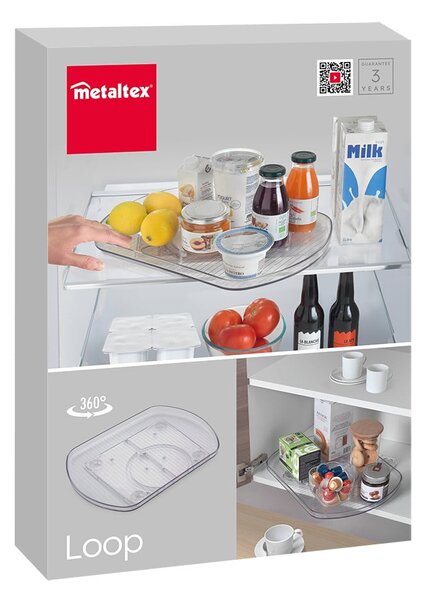 Otočný plastový organizér na kořenky – Metaltex