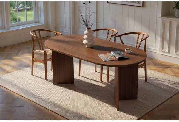 Jídelní stůl v dekoru ořechu 89,5x180 cm Sablin – Kalune Design