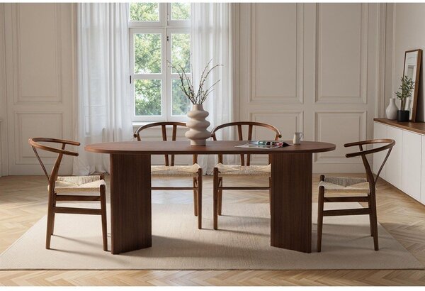 Jídelní stůl v dekoru ořechu 89,5x180 cm Sablin – Kalune Design