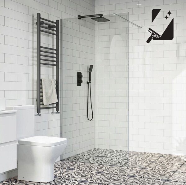 Invena Walk-In, sprchová zástěna 80X200cm, 8mm čiré sklo, chromový profil, INV-AK-32-186-O
