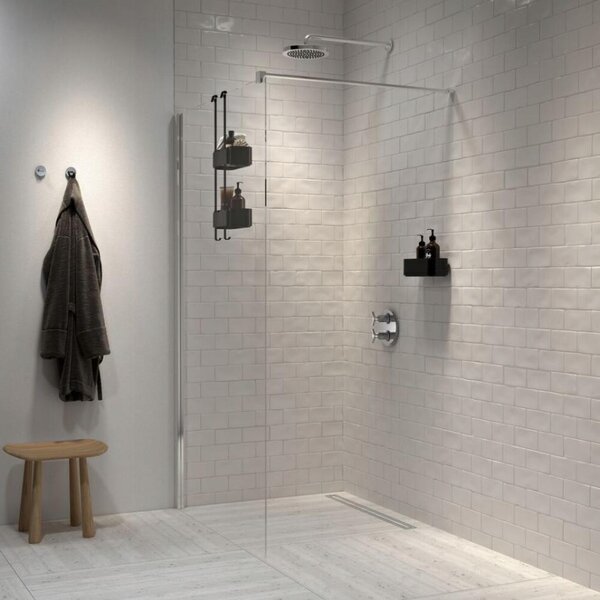 Invena Walk-In, sprchová zástěna 80X200cm, 8mm čiré sklo, chromový profil, INV-AK-32-186-O