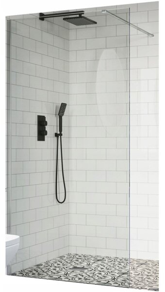 Invena Walk-In, sprchová zástěna 80X200cm, 8mm čiré sklo, chromový profil, INV-AK-32-186-O
