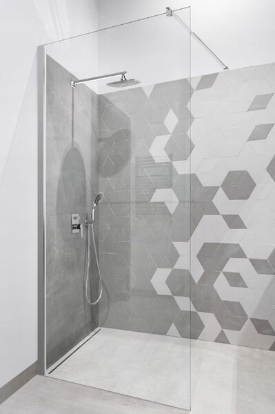 Invena Walk-In, sprchová zástěna 80X200cm, 8mm čiré sklo, chromový profil, INV-AK-32-186-O