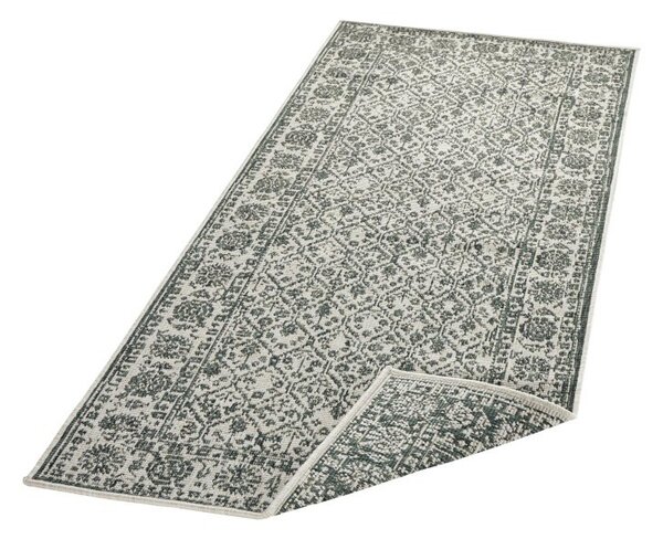 Hanse Home, Kusový koberec Twin-Wendeteppiche 103115 grün creme – na ven i na doma, 80x250, zelená, chodba / předsíň