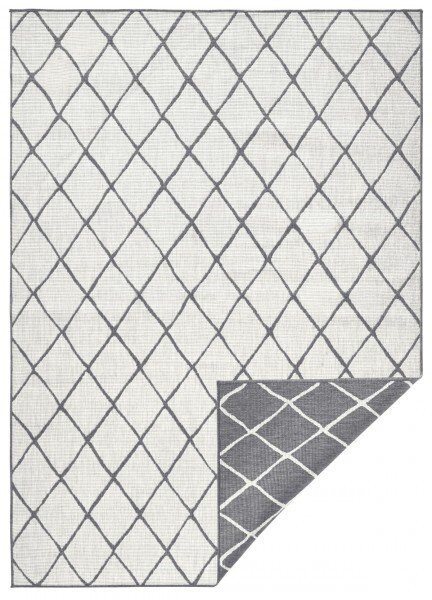 Hanse Home, Kusový koberec Twin-Wendeteppiche 103118 grau creme – na ven i na doma, 80x150, šedá, chodba / předsíň