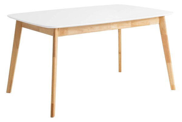 Rozkládací stůl kennan 120 (150) x 80 cm bílý
