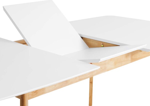 Rozkládací stůl kennan 120 (150) x 80 cm bílý