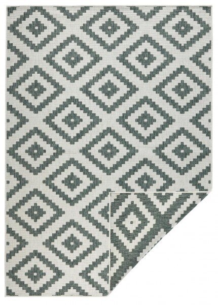 Hanse Home, Kusový koberec Twin-Wendeteppiche 103131 grün creme – na ven i na doma, 160x230, zelená, chodba / předsíň