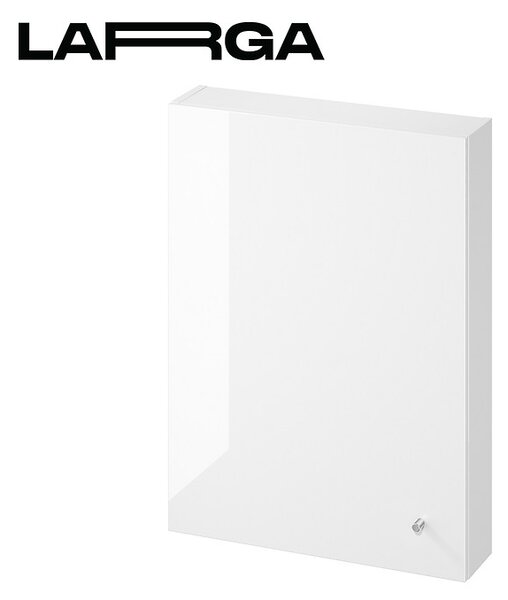 Cersanit Larga, závěsná skříňka 80x60x14 cm, bílá lesklá, S932-004