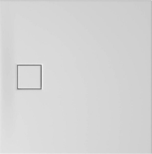 Cersanit Tako Slim, čtvercová sprchová vanička 90x90x4 cm + bílý sifon, bílá, S932-158