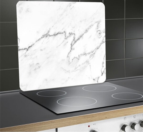 Kryt na zeď u sporáku z tvrzeného skla 50x56 cm Marble – Wenko