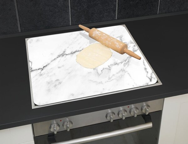 Kryt na zeď u sporáku z tvrzeného skla 50x56 cm Marble – Wenko