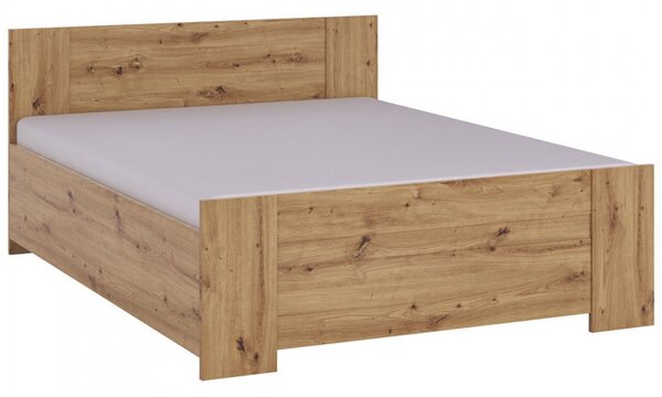 - Manželská postel 160x200 CORTLAND - dub artisan