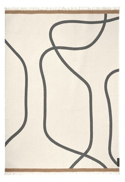 Krémová deka 130x175 cm Shadow – Mette Ditmer Denmark