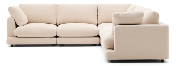 Béžová žinylková rohová pohovka Gala – Kave Home