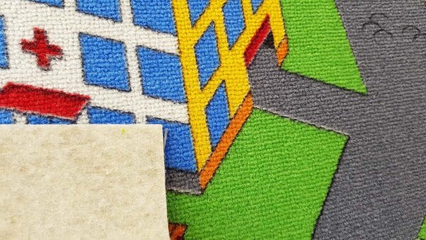 Associated Weavers, Dětský metrážový koberec Big City 97, na míru, šíře 4m, vícebarevná, filc, dětský pokoj