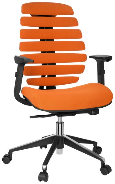 OTOČNÁ ŽIDLE, plochá tkanina, oranžová, černá MID.YOU - Online Only kancelářské židle, Online Only