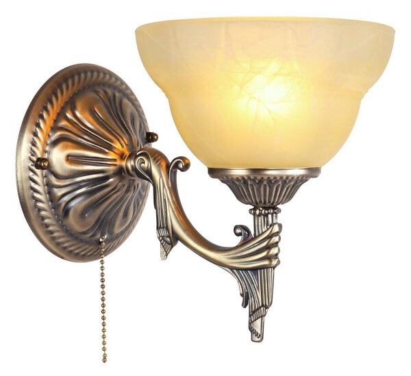 Brilagi - Nástěnná lampa DAHLIA 1xE27/40W/230V mosaz
