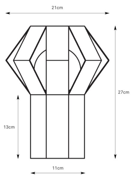 Markslöjd 109147 - Stolní lampa OCTA 1xE27/60W/230V krémová