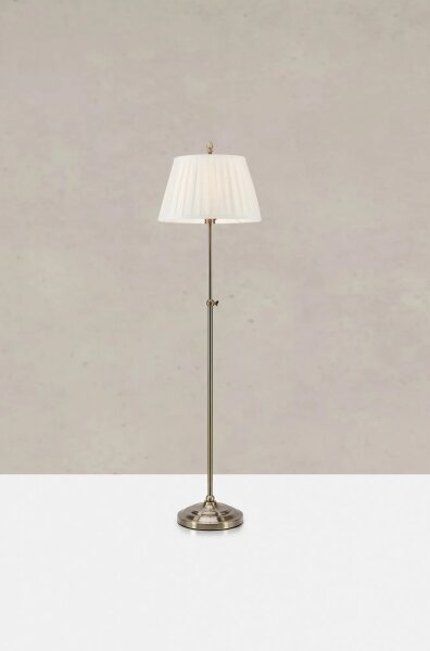 Markslöjd 108972 - Stojací lampa OXFORD 1xE14/40W/230V bílá/mosaz