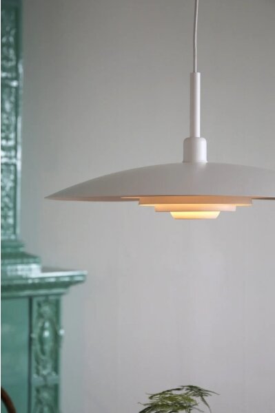 Markslöjd 108876 - Lustr na lanku PINY 1xE27/60W/230V pr. 57 cm bílá