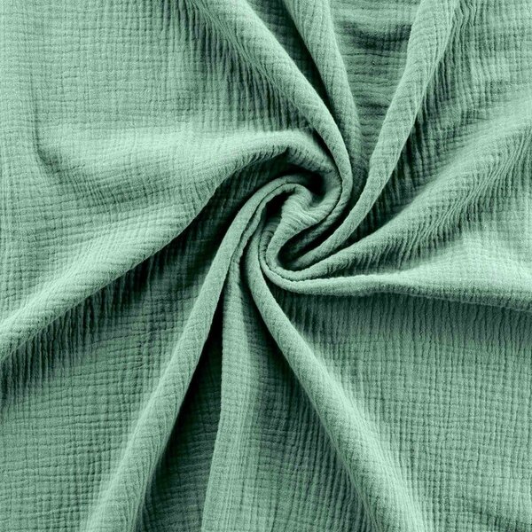 Světle zelené mušelínové povlečení na dvoulůžko/prodloužené 240x220 cm Angelia – douceur d'intérieur