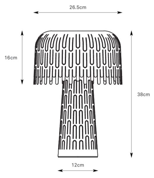 Markslöjd 109005 - Stolní lampa VERBERA 1xE14/40W/230V šedá