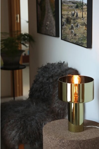 Markslöjd 109145 - Stolní lampa CORIN 1xE27/60W/230V zlatá