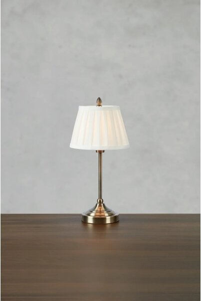 Markslöjd 108973 - Stolní lampa OXFORD 1xE14/40W/230V bílá/mosaz