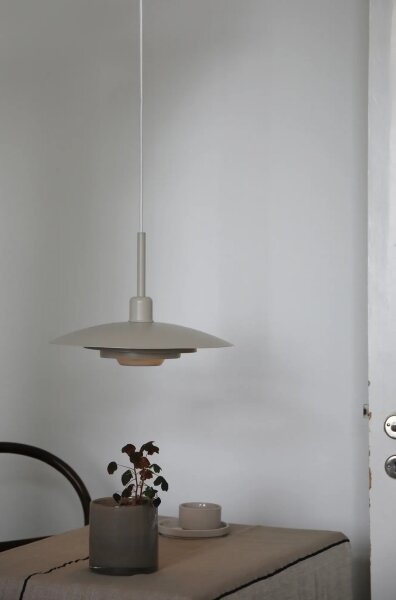 Markslöjd 108875 - Lustr na lanku PINY 1xE27/60W/230V pr. 35 cm béžová