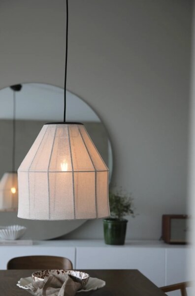 Markslöjd 108956 - Lustr na lanku AIKO 1xE27/60W/230V len/černá