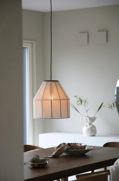 Markslöjd 108956 - Lustr na lanku AIKO 1xE27/60W/230V len/černá