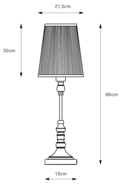 Markslöjd 108970 - Stolní lampa NOBLE 1xE14/40W/230V 66 cm bílá/mosaz