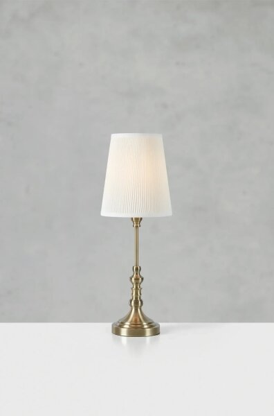 Markslöjd 108970 - Stolní lampa NOBLE 1xE14/40W/230V 66 cm bílá/mosaz