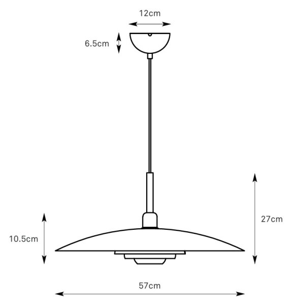 Markslöjd 108877 - Lustr na lanku PINY 1xE27/60W/230V pr. 57 cm béžová