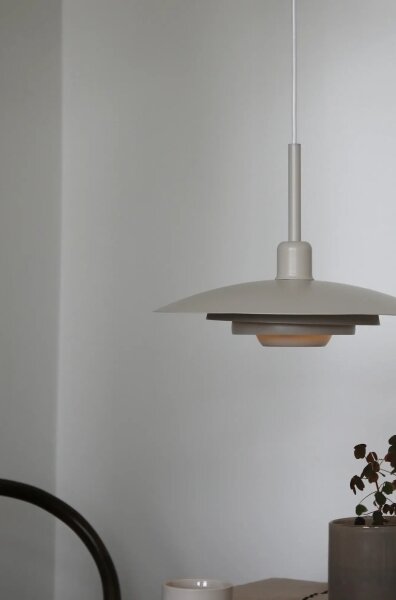 Markslöjd 108875 - Lustr na lanku PINY 1xE27/60W/230V pr. 35 cm béžová