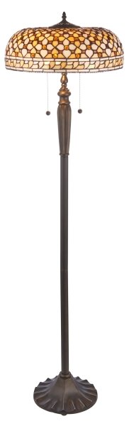 Endon 111921 - Stojací lampa Tiffany MILLE FEUX 2xE27/10W/230V pr. 45 cm