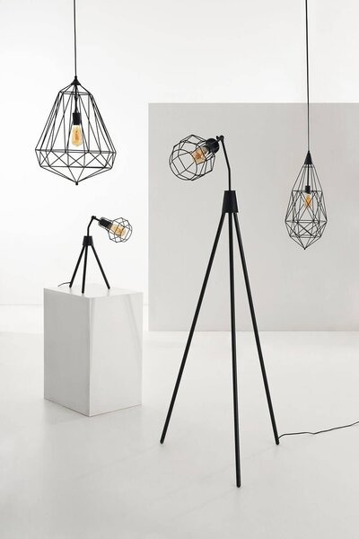 Stolní lampa vian černá