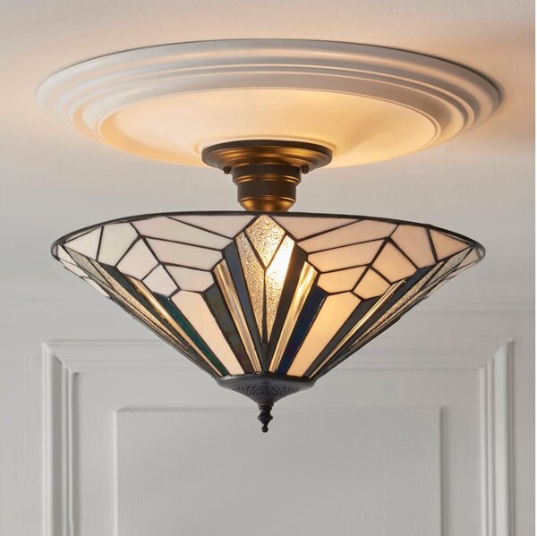 Endon 111895 - Přisazený lustr Tiffany ASTORIA 3xE27/10W/230V pr. 48 cm