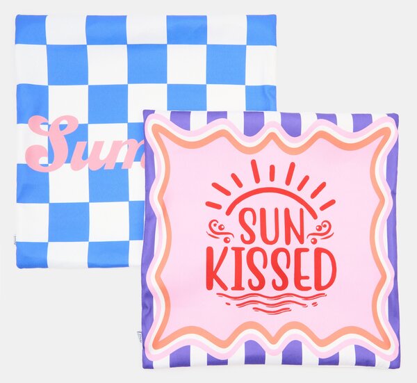 Sinsay - Dekorativní polštář s nápisem Sun Kissed - pastelová růžová