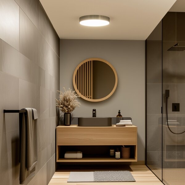 Brilagi - LED Koupelnové stropní svítidlo POOL LED/36W/230V pr. 40 cm IP54 mosaz