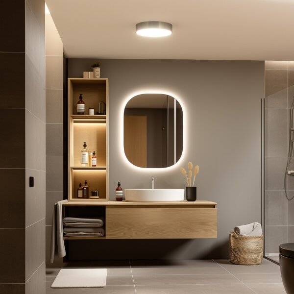 Brilagi - LED Koupelnové stropní svítidlo POOL LED/24W/230V pr. 30 cm IP54 mosaz