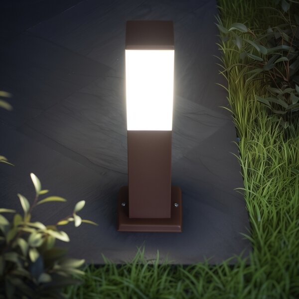 Brilagi - Venkovní lampa NOVA 1xE27/15W/230V 40 cm IP44 hnědá