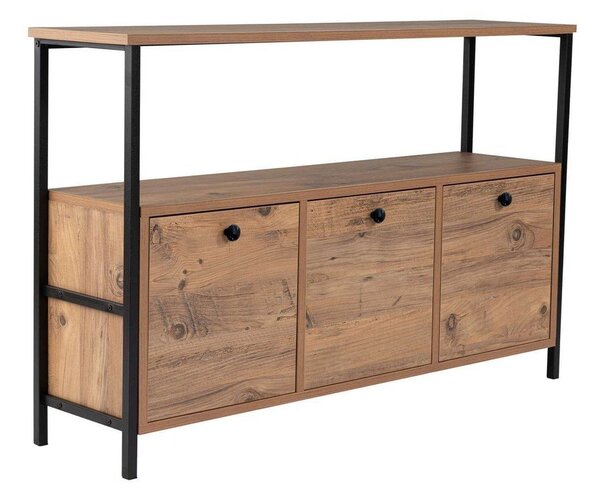 Konzolový stolek v dekoru borovice v přírodní barvě 29,5x120 cm Solace – Kalune Design
