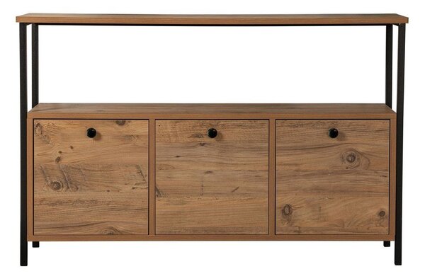 Konzolový stolek v dekoru borovice v přírodní barvě 29,5x120 cm Solace – Kalune Design
