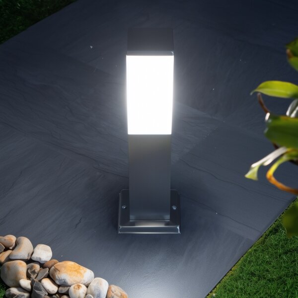 Brilagi - Venkovní lampa NOVA 1xE27/15W/230V 40 cm IP44 matný chrom